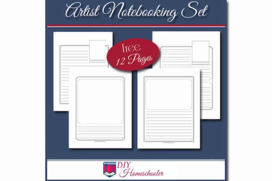 Artist Notebooking Pages Set {Free Download}