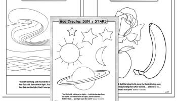 You can download this free Days of Creation Coloring Book at New Leaf Publishing Group. The download also i