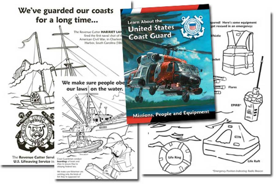 Learn About the U.S. Coast Guard {Free Coloring Book}