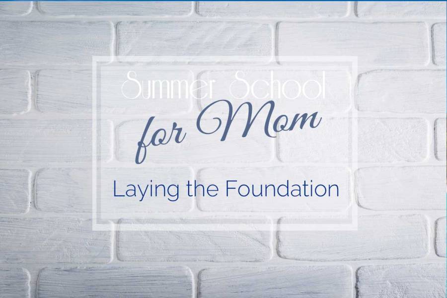 Summer School for Mom: Laying the Foundation