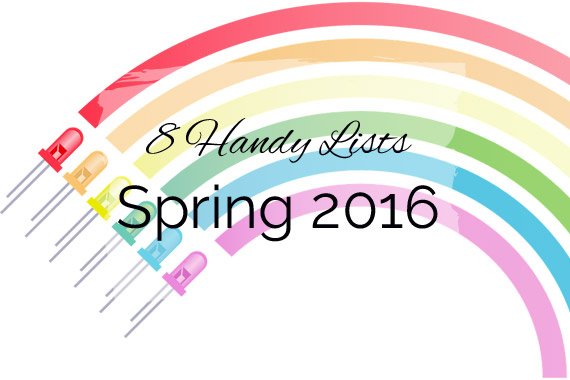8 Handy Lists: Tools for Spring 2016